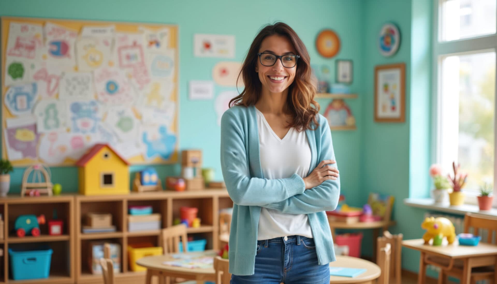 A Creation Kingdom teacher in her classroom
