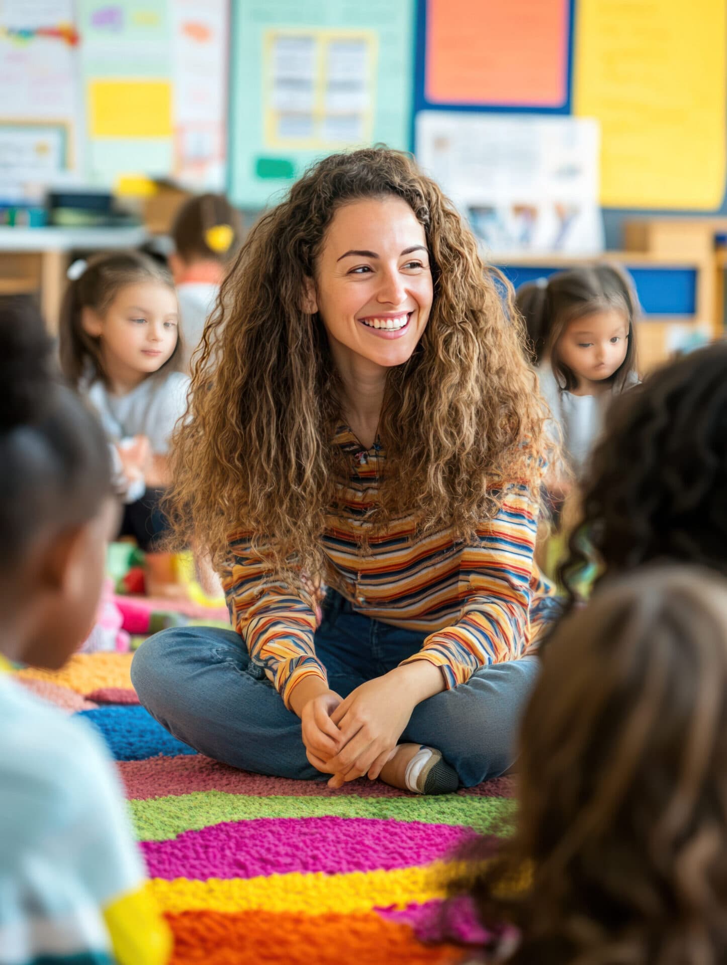 A Creation Kingdom teacher with children in the classroom